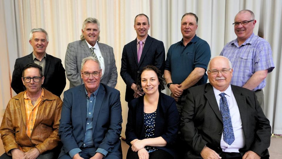 Photo of the nine Heritage Co-op Board Members as of 2023
